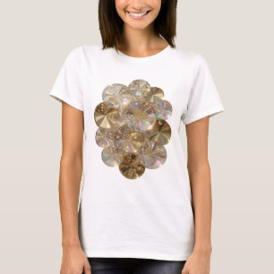T-shirt Tee-shirt Slogan Bold Silver GOLDEN GLAMOUR