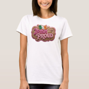 T-shirt Tee-shirt Snappy Rose IRLANDAIS ET FIER