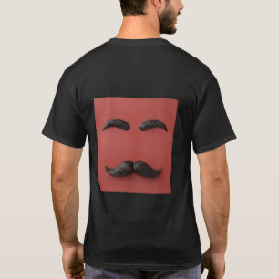 T-shirt Tee-shirt Surrealiste Minimaliste à Moustache - Gr