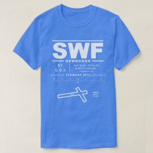 T-shirt Tee - shirt SWF de l'aéroport international Stewar