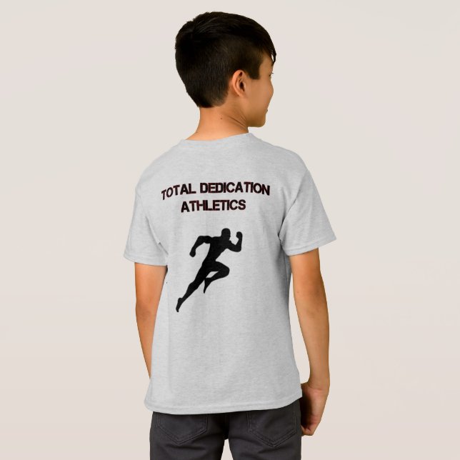 T-shirt Tee - shirt total d'athlétisme de dévouement (Dos entier)