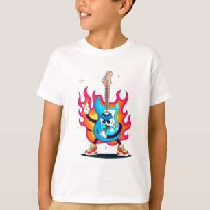 T-shirt Tee-shirt violon coloré pour enfants - Amusants mu