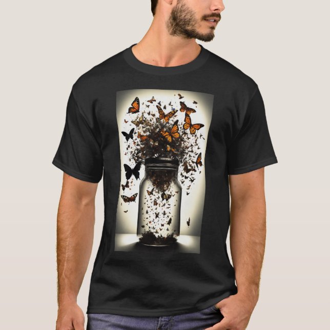 T-shirt Tee-shirt Whimsical Butterfly (Devant)