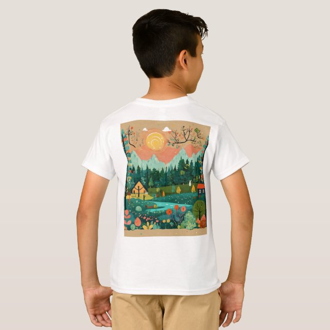 T-shirt Tee - shirts d'anniversaire parfaits pour les garç (Dos entier)