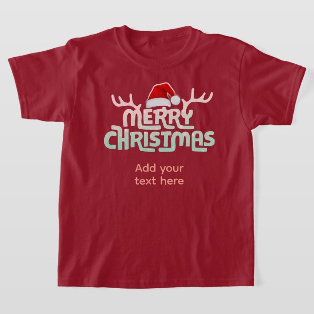 T-shirt Tee - shirts de Noël affreux personnalisés pour en (Poser)