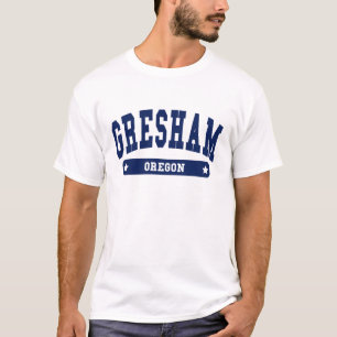 T-shirt tee - shirts de style universitaire Gresham Oregon