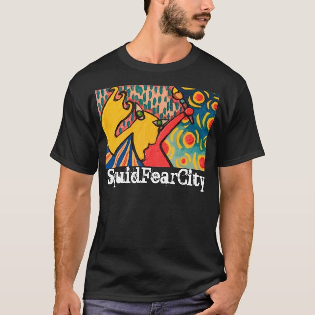 T-shirt Tee - shirts graphiques de la ville de la peur des (Devant)