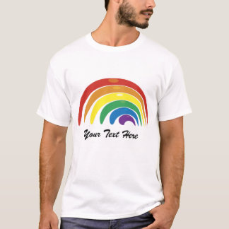 T-shirt Tee - shirts Rainbow Abstraits personnalisés