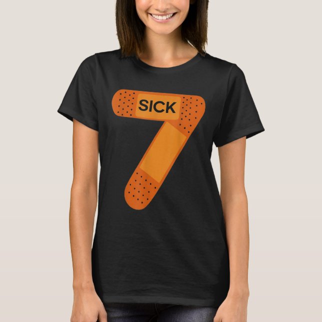 T-shirt Tee Sick Seven Memes Six Sept Blague Drôle _1  (Devant)