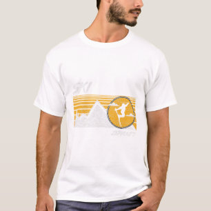 T-shirt Tee Ski Zermatt Suisse Ski rétro