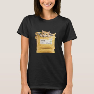 T-shirt Tee Surprise Colis Chat Livré