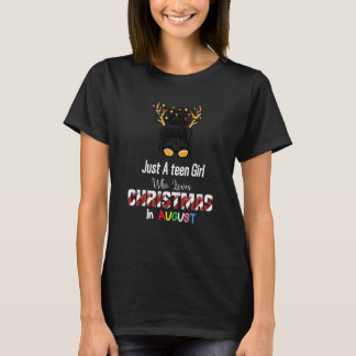 T-shirt Teen Girl Christmas Quote Cool Xmax Summer August