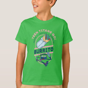 T-shirt Teen Titans Go ! Beast Boy "Truth Justice Burrito"
