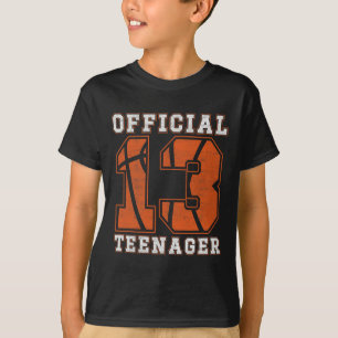 T-shirt Teenager officiel 13e anniversaire Boy Party Byske