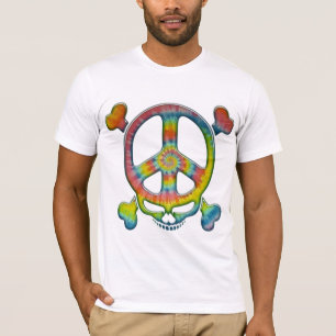 T-shirt Teignez en nouant le pirate de paix