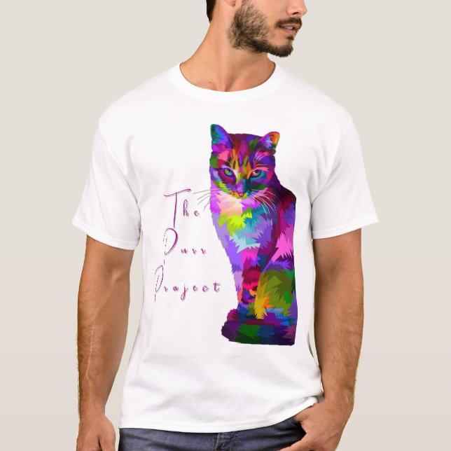 T-shirt Teinte de décalage de couleur (Devant)