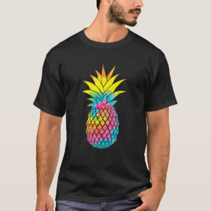 T-shirt Teinture colorée Ananas somme tropical hawaïen