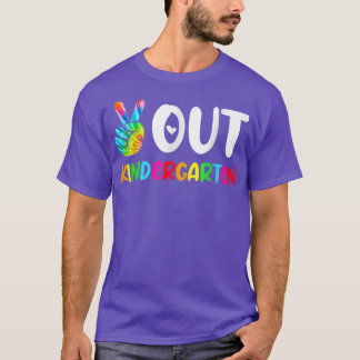 T-shirt Teinture Colorée Paix Connexion Main Sortie matern