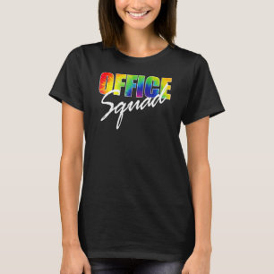 T-shirt Teinture de bureau Fière de l'équipe de bureau Cor