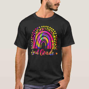T-shirt Teinture De Léopard Arc-En-Ciel Retour À L'École 2