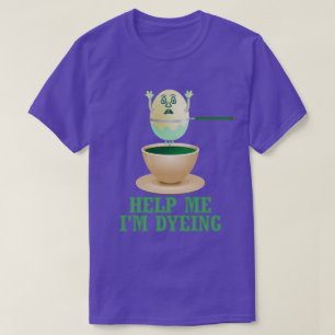 T-shirt Teinture drôle d'oeuf de pâques