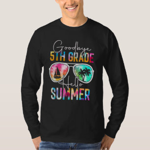 T-shirt Teinture Tie Adieu 5e année Bonjour Été Femmes Der