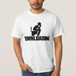 T-shirt Téléchargement - Drôle Toilette Pooping