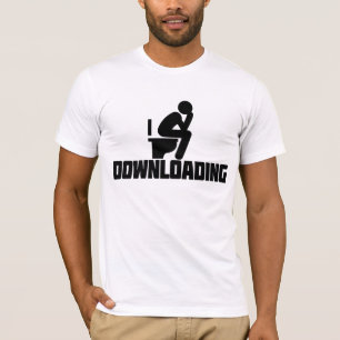 T-shirt Téléchargement - Drôle Toilette Pooping