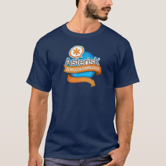 T-shirt Téléchargements Asterisk 25 Millions