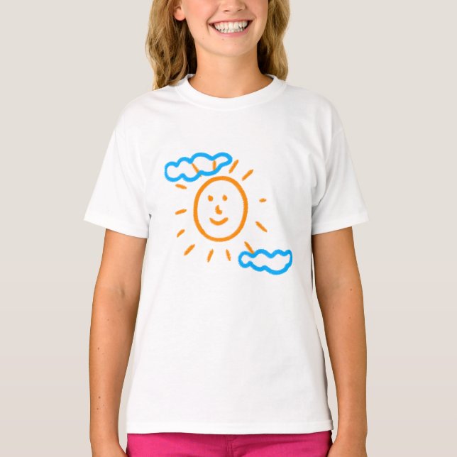 T-shirt Télécharger des enfants Dessiner Transformer des e (Devant)