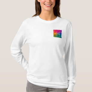 T-shirt Télécharger la photo Double face femmes long manch