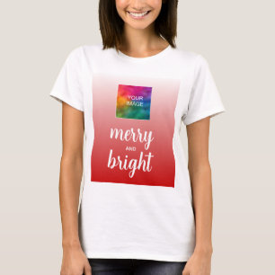 T-shirt Télécharger la photo ou le logo Femmes Joyeux et l