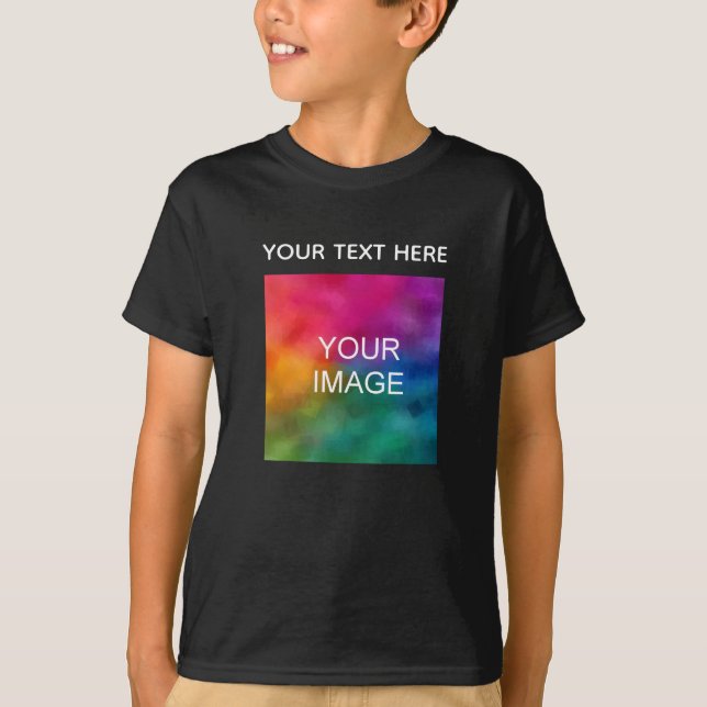 T-shirt Télécharger l'image Ajouter un texte Modèle Garçon (Devant)