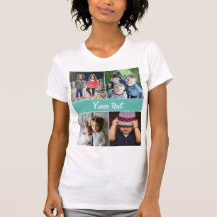T-shirt Télécharger quatre photos et du texte