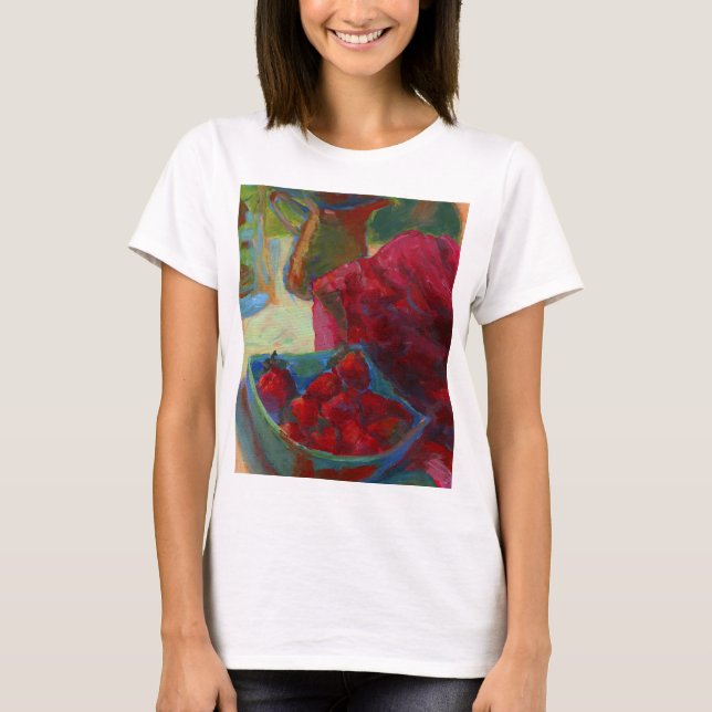 T-shirt Téléchargez votre oeuvre | Tourner la peinture per (Devant)