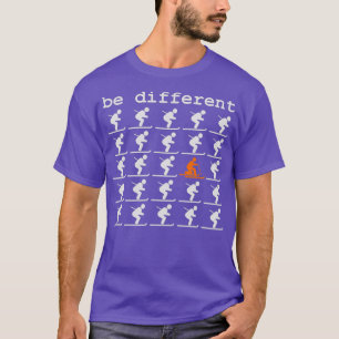 T-shirt Telemark Ski Be Different Libre Ski De Talon
