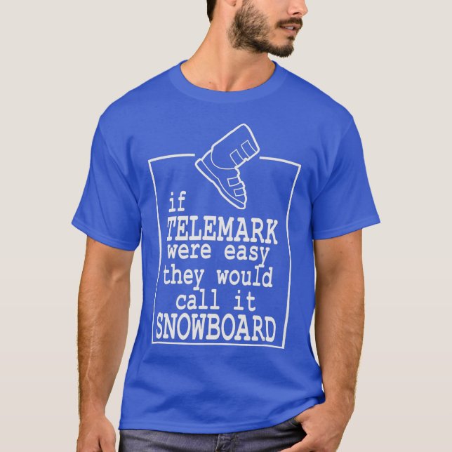 T-shirt Telemark Ski gratuit Talon Nordic Ski amusant (Devant)