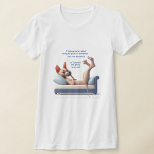 T-Shirt Telemarketer Sphynx drôle