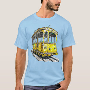 T-shirt Téléphérique jaune
