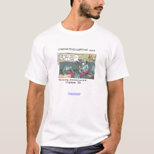 T-shirt Téléphone Code Bleu Dessin Drôle Homme Tee