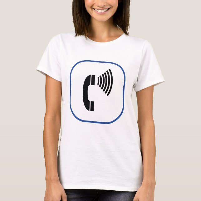 T-shirt Téléphone de contrôle du volume (Devant)