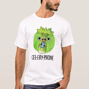 T-shirt Téléphone Funny Celery Veggie Pun