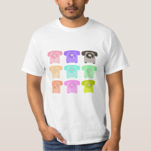 T-shirt téléphone vintage de cadran rotatoire