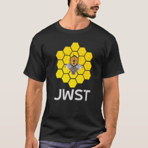T-shirt Télescope spatial WEBB avec miroirs Abstraits jaun