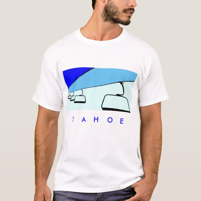 T-shirt télésiège de tahoe (Devant)