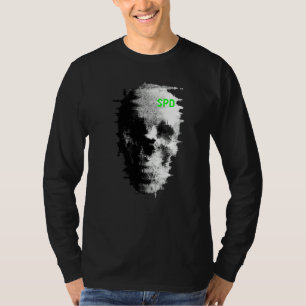T-shirt Télévision Crâne Fantôme de Bug Statique