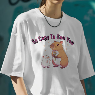 T-shirt Tellement Capy De Vous Voir – Capybara Mignon Art