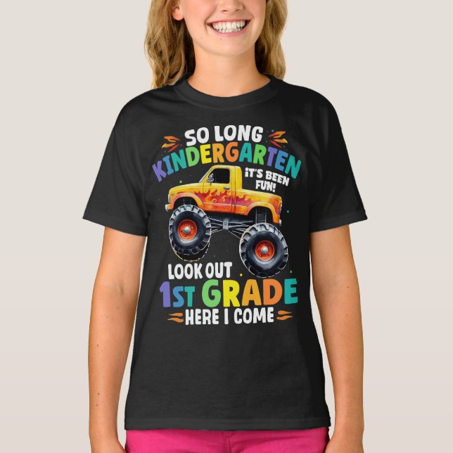 T-shirt Tellement long jardin d'enfants Graduation Monster (Devant)