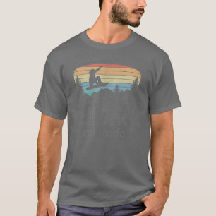 T-shirt Telluride Colorado Snowboard Resort Retro Snowboar