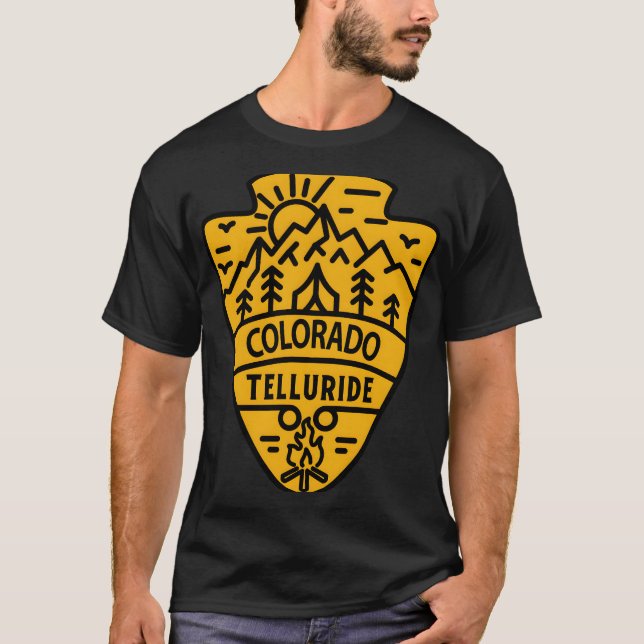 T-shirt Telluride Colorado � Spirit of the Mountains (Devant)